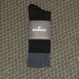 Black (with grey edges) Bombas Socks